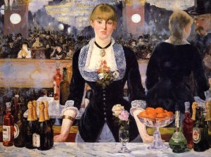 Main Product Photo of A Bar at the Folies-Bergere Painting by Edouard Manet