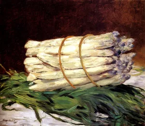 A Bunch Of Asparagus by Edouard Manet - Hand-Painted Oil Painting Reproduction