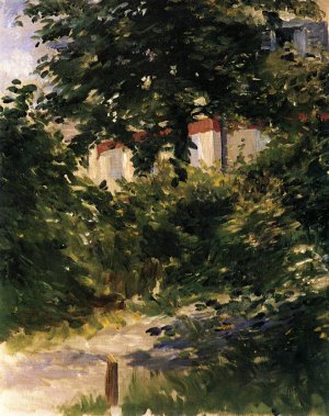 Main Product Photo of A Path in the Garden at Rueil Painting by Edouard Manet