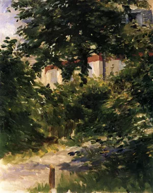 A Path in the Garden at Rueil by Edouard Manet - Hand-Painted Oil Painting Reproduction