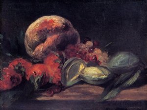 Main Product Photo of Almonds, Currants and Peeches Painting by Edouard Manet