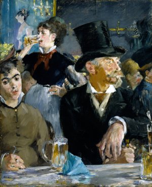Main Product Photo of At The Cafe Painting by Edouard Manet