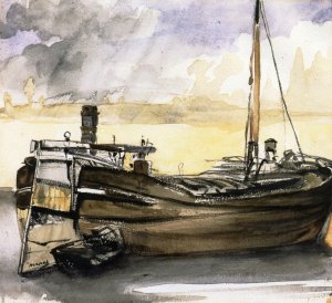 Barges by Edouard Manet Oil Painting Reproduction