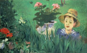 Main Product Photo of Boy In Flowers Painting by Edouard Manet