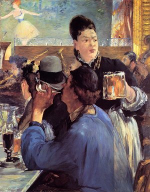 Corner of a Cafe-Concert by Oil Painting Reproduction