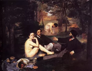 Dejeuner Sur L'Herbe by Edouard Manet - Hand-Painted Oil Painting Reproduction