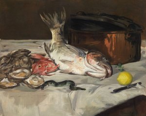 Main Product Photo of Fish Painting by Edouard Manet