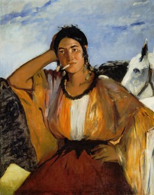 Main Product Photo of Gypsy with a Cigarette Painting by Edouard Manet