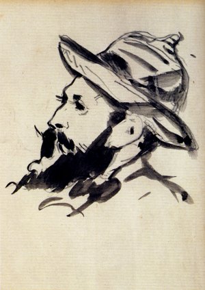 Main Product Photo of Had Of A Man Claude Monet Painting by Edouard Manet