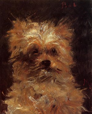 Main Product Photo of Head of a Dog, 'Bob' Painting by Edouard Manet