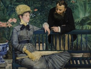 Main Product Photo of In the Conservatory Painting by Edouard Manet