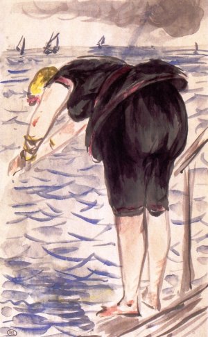 Main Product Photo of Isabelle Diving Painting by Edouard Manet