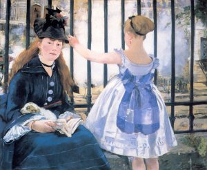 Main Product Photo of Le Chemin de Fer Painting by Edouard Manet