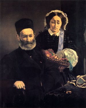Main Product Photo of M. and Mme Auguste Manet Painting by Edouard Manet