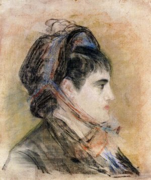 Main Product Photo of Madame Jeanne Martin in a Bonnet Painting by Edouard Manet