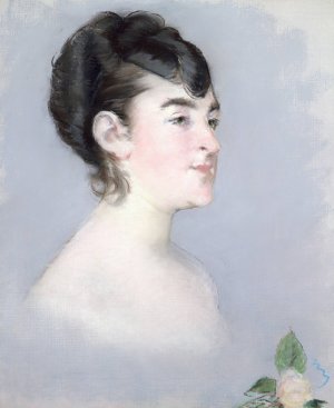 Main Product Photo of Mademoiselle Isabelle Lemonnier Painting by Edouard Manet