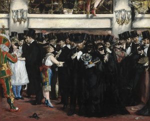 Main Product Photo of Masked Ball at the Opera Painting by Edouard Manet
