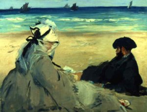 Main Product Photo of On the Beach Painting by Edouard Manet