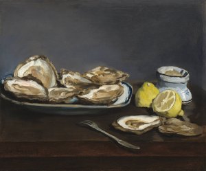 Main Product Photo of Oysters Painting by Edouard Manet