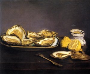 Main Product Photo of Oysters Painting by Edouard Manet