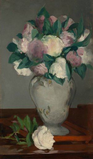 Main Product Photo of Peonies Painting by Edouard Manet