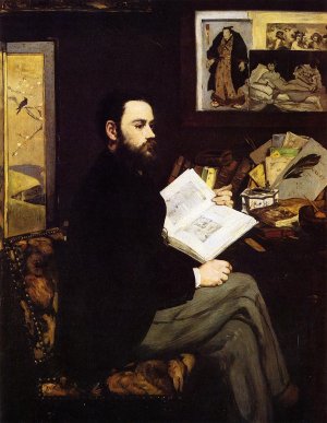 Main Product Photo of Portrait of Emile Zola Painting by Edouard Manet