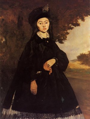 Main Product Photo of Portrait of Madame Brunet Painting by Edouard Manet