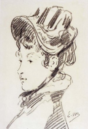 Portrait of Mme Jules Guillemet by Edouard Manet Oil Painting Reproduction