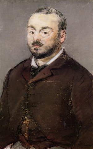 Main Product Photo of Portrait of the Composer Emmanual Chabrier Painting by Edouard Manet