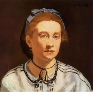 Portrait of Victorine Meurent by Edouard Manet - Hand-Painted Oil Painting Reproduction