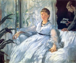 Main Product Photo of Reading Painting by Edouard Manet