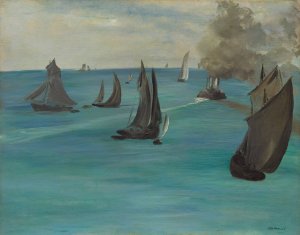 Sea View, Calm Weather by Oil Painting Reproduction