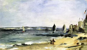 Seascape at Arcachon also known as Arcachon, Beautiful Weather by Edouard Manet - Hand-Painted Oil Painting Reproduction