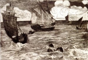 Main Product Photo of Seascape Painting by Edouard Manet