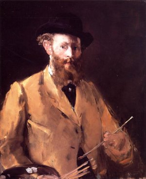 Main Product Photo of Self Portrait with Palette Painting by Edouard Manet