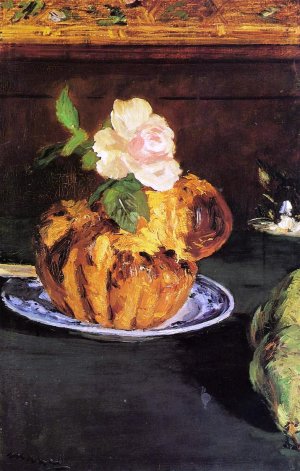 Still Life with Brioche by Oil Painting Reproduction