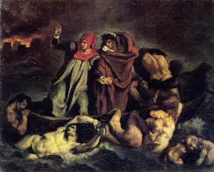 The Barque of Dante after Delacroix by Edouard Manet Oil Painting Reproduction