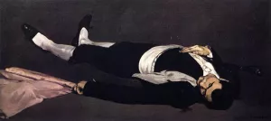 The Dead Toreador also known as The Dead Man by Edouard Manet - Hand-Painted Oil Painting Reproduction