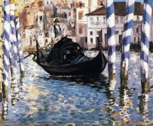 Main Product Photo of The Grand Canal, Venice also known as Blue Venice Painting by Edouard Manet