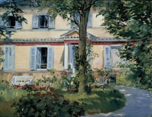Main Product Photo of The House at Rueil Painting by Edouard Manet
