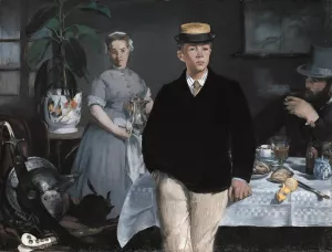 The Luncheon in the Studio by Edouard Manet - Hand-Painted Oil Painting Reproduction