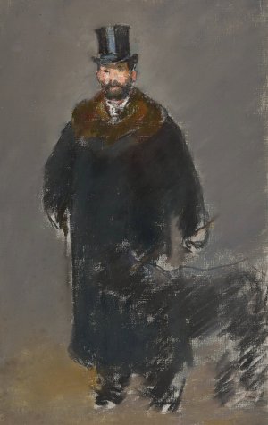 Main Product Photo of The Man with the Dog Painting by Edouard Manet