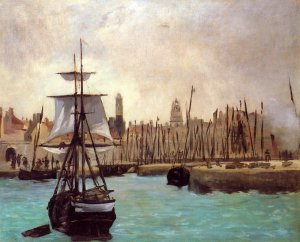 Main Product Photo of The Port of Calais Painting by Edouard Manet