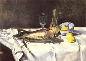 The Salmon by Edouard Manet - Hand-Painted Oil Painting Reproduction