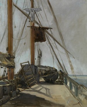 Main Product Photo of The ship's deck Painting by Edouard Manet