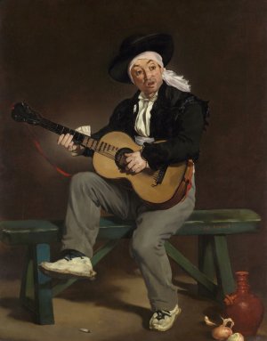 Main Product Photo of The Spanish Singer Painting by Edouard Manet