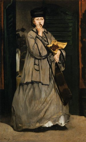 Main Product Photo of The Street Singer Painting by Edouard Manet