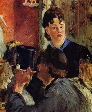 The Waitress also known as The Beer Serving Girl by Edouard Manet - Hand-Painted Oil Painting Reproduction