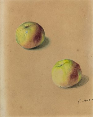 Main Product Photo of Two Apples Painting by Edouard Manet
