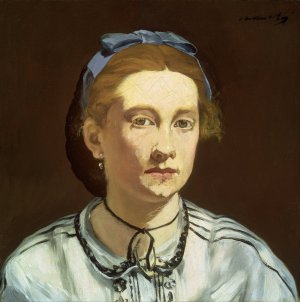 Main Product Photo of Victorine Meurent Painting by Edouard Manet